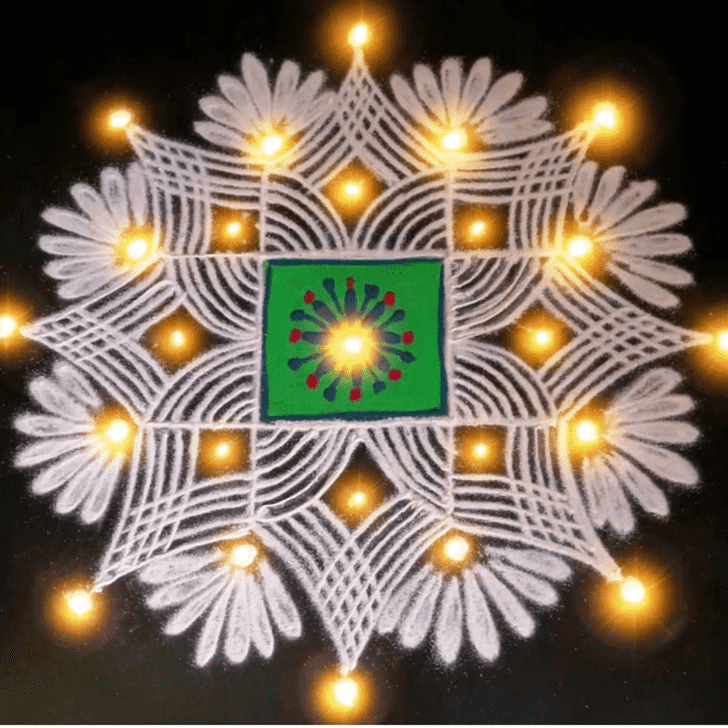 Splendid Gujarati Rangoli