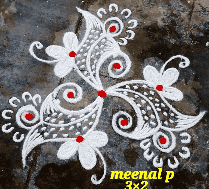 Stunning Gujarati Rangoli