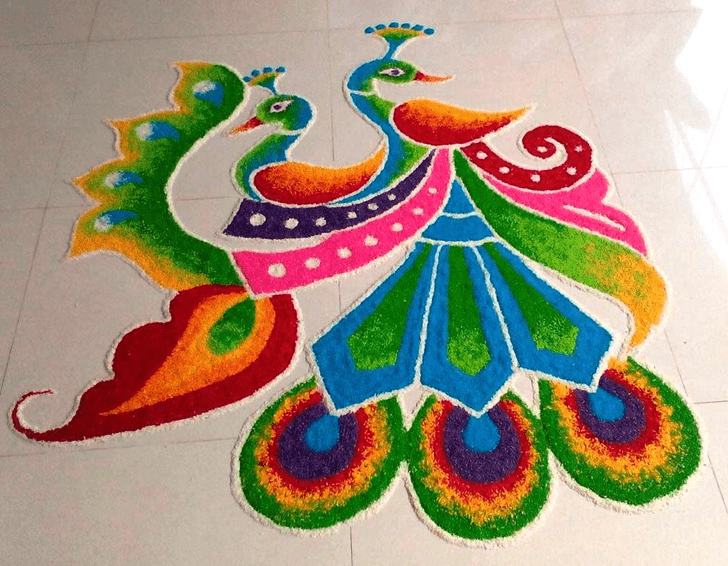 Wonderful Gujarati Rangoli Design