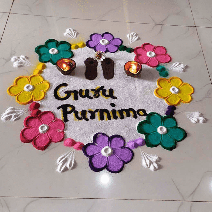 Guru Purnima Rangoli