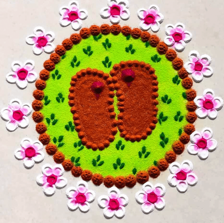 Enthralling Guru Purnima Rangoli