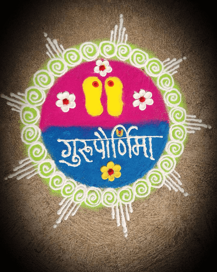 Fair Guru Purnima Rangoli