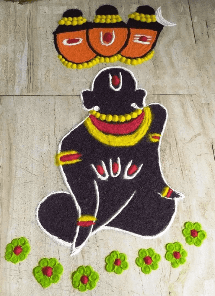 Inviting Guru Purnima Rangoli