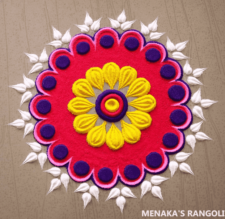 Comely Haldi Kumkum Rangoli