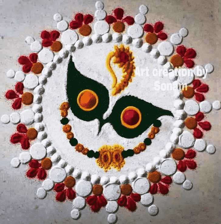 Dazzling Haldi Kumkum Rangoli