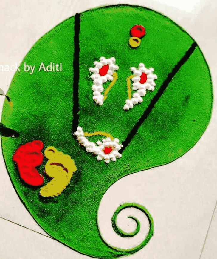 Delightful Haldi Kumkum Rangoli