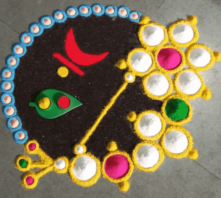 Magnetic Haldi Kumkum Rangoli