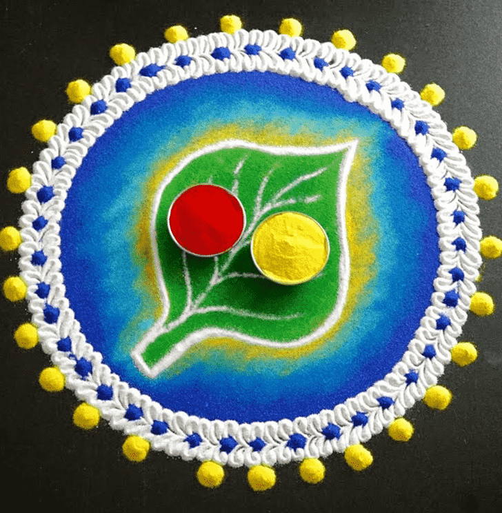 Mesmeric Haldi Kumkum Rangoli