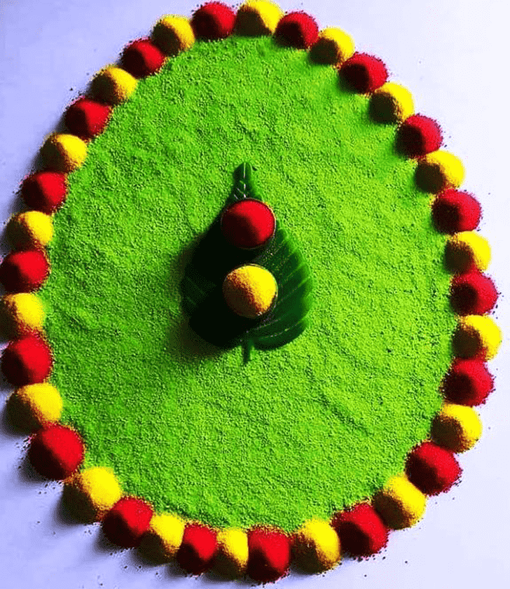 Refined Haldi Kumkum Rangoli