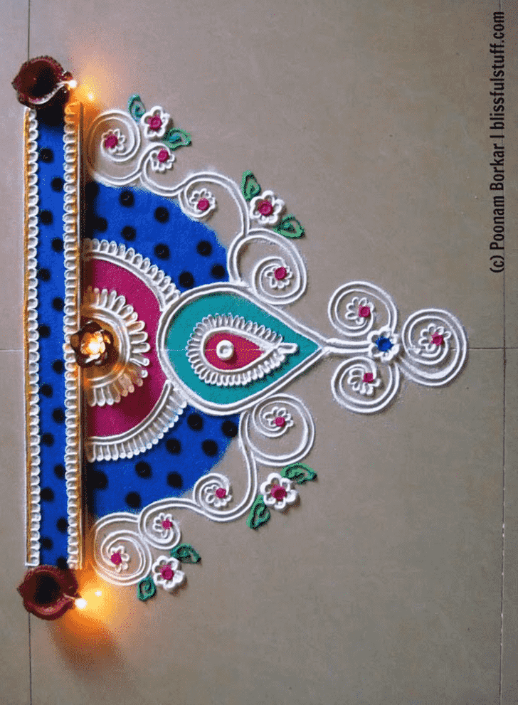 Ideal Half Circle Rangoli