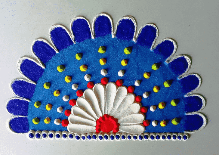 Magnetic Half Circle Rangoli