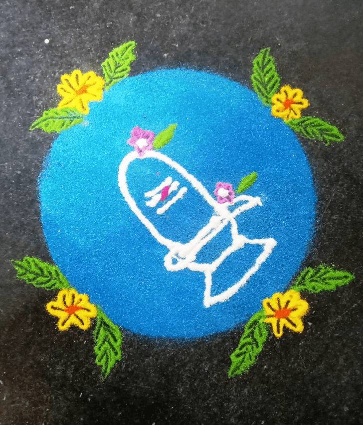 Comely Hartalika Teej Rangoli