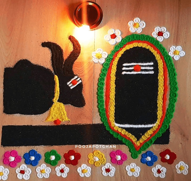 Magnificent Hartalika Teej Rangoli