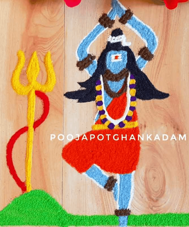 Resplendent Hartalika Teej Rangoli