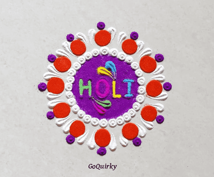 Hard Holi Rangoli