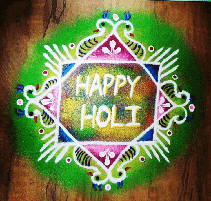 Fair Holi Rangoli