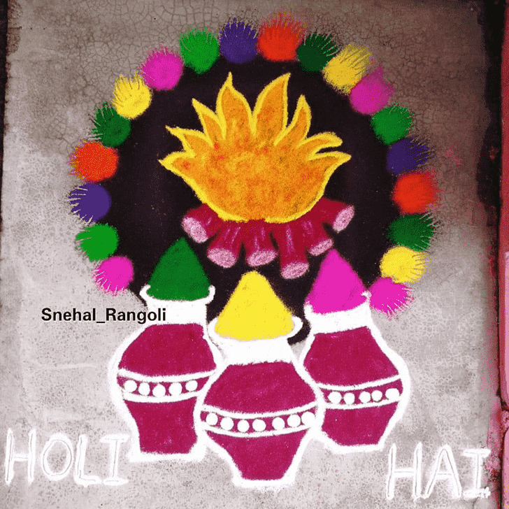 Magnetic Holi Rangoli