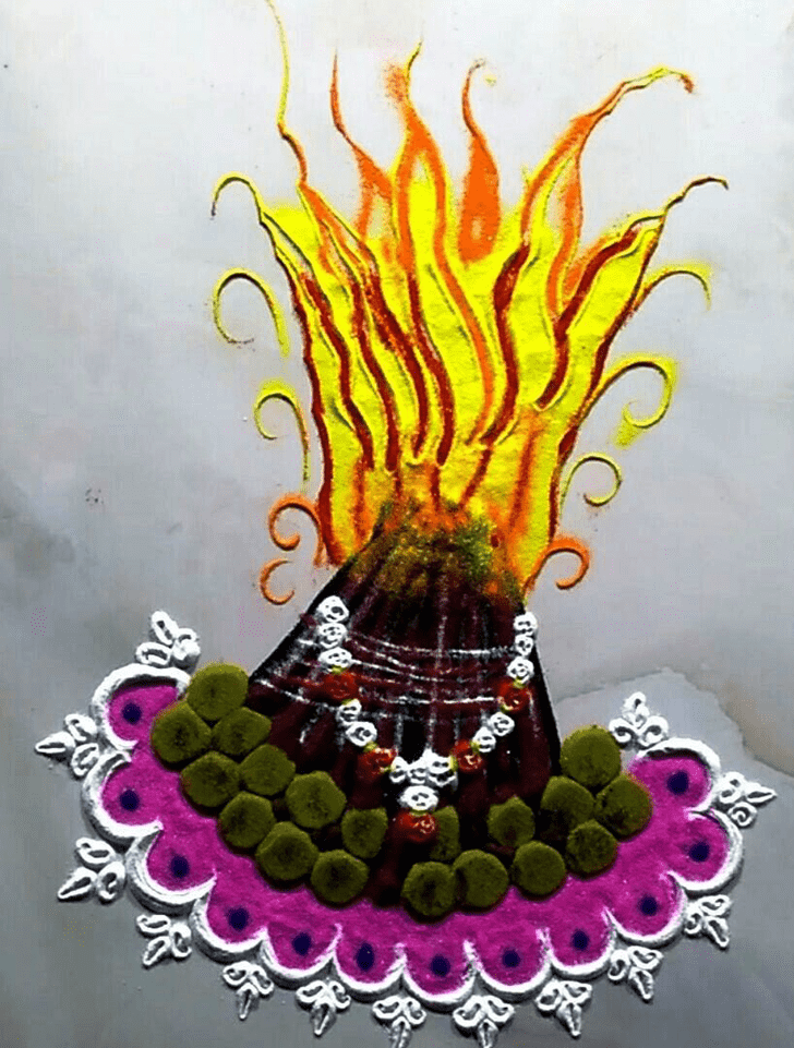 Holika Dahan Rangoli