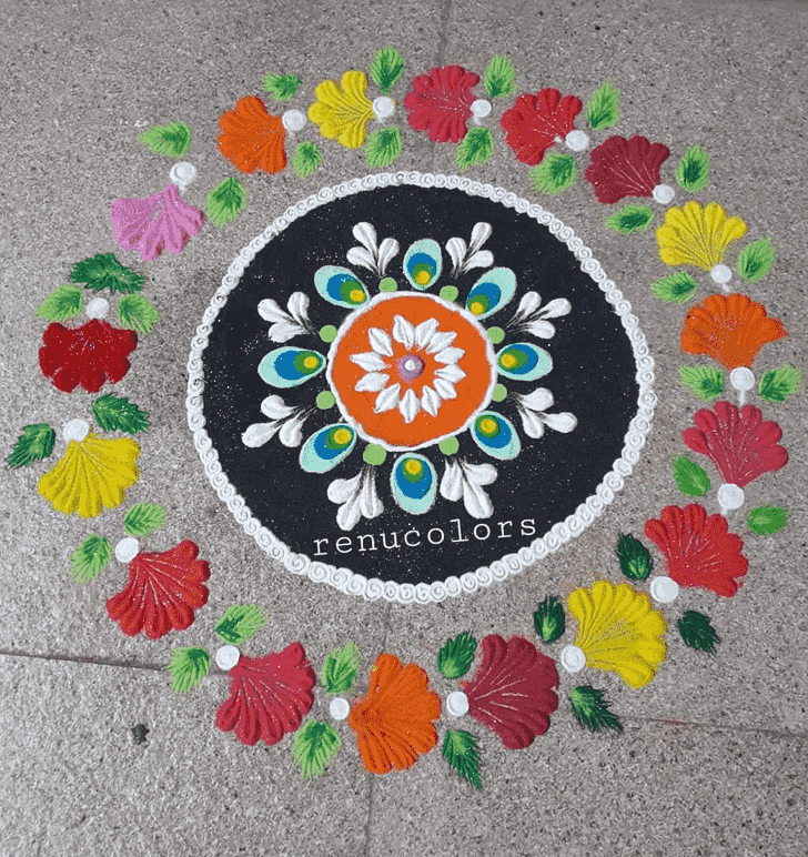 Enthralling Home Rangoli