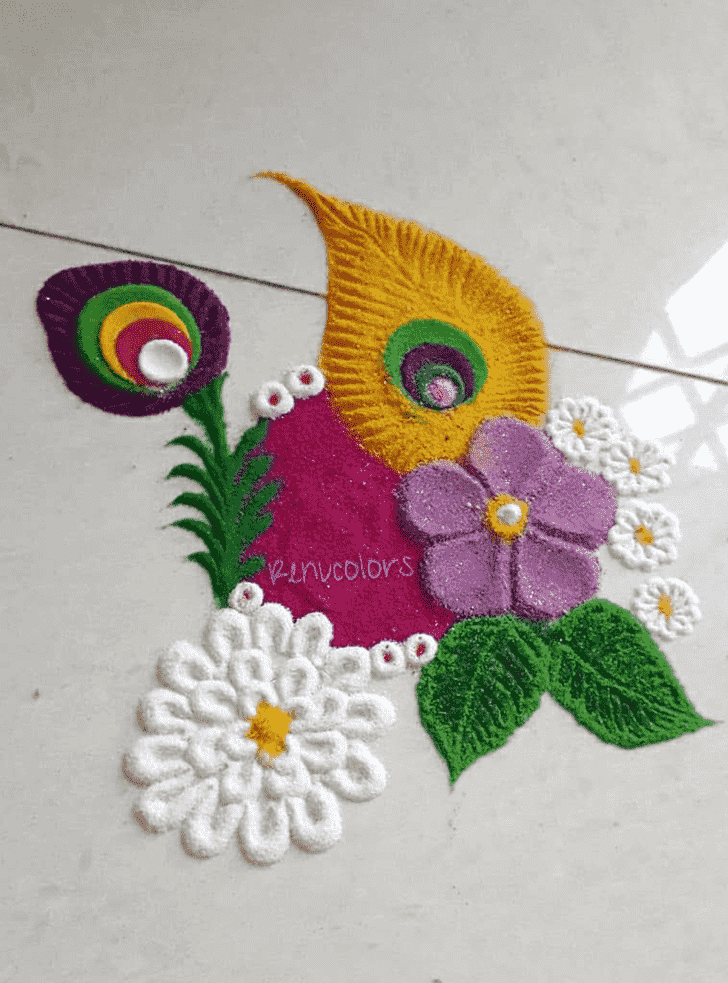 Stunning Home Rangoli