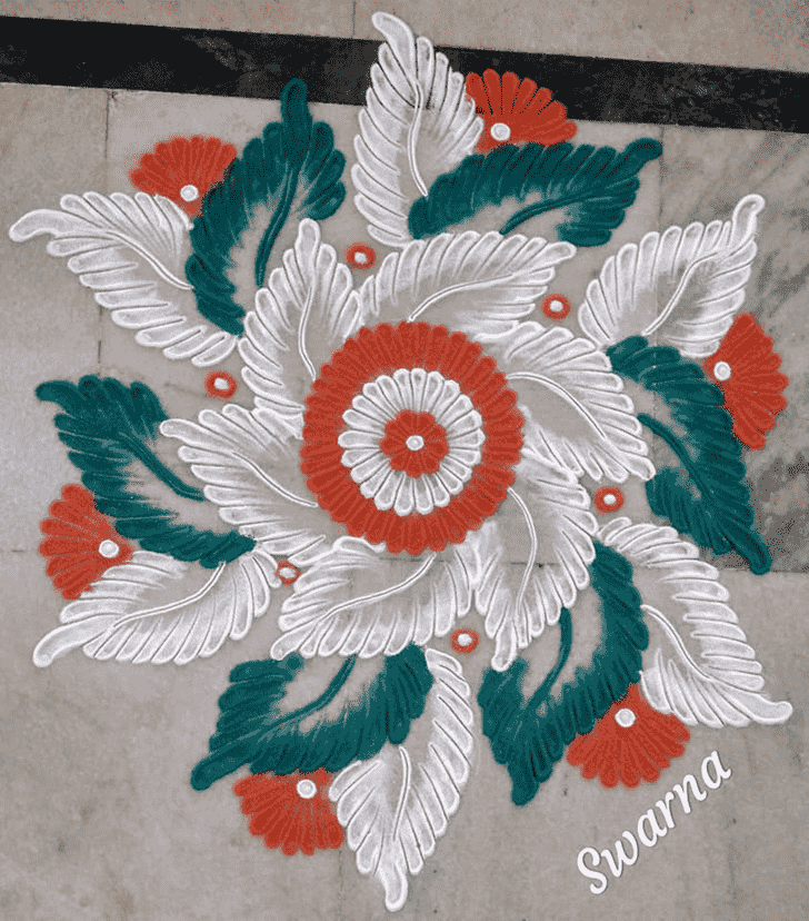 Lovely Independence Day Rangoli Design