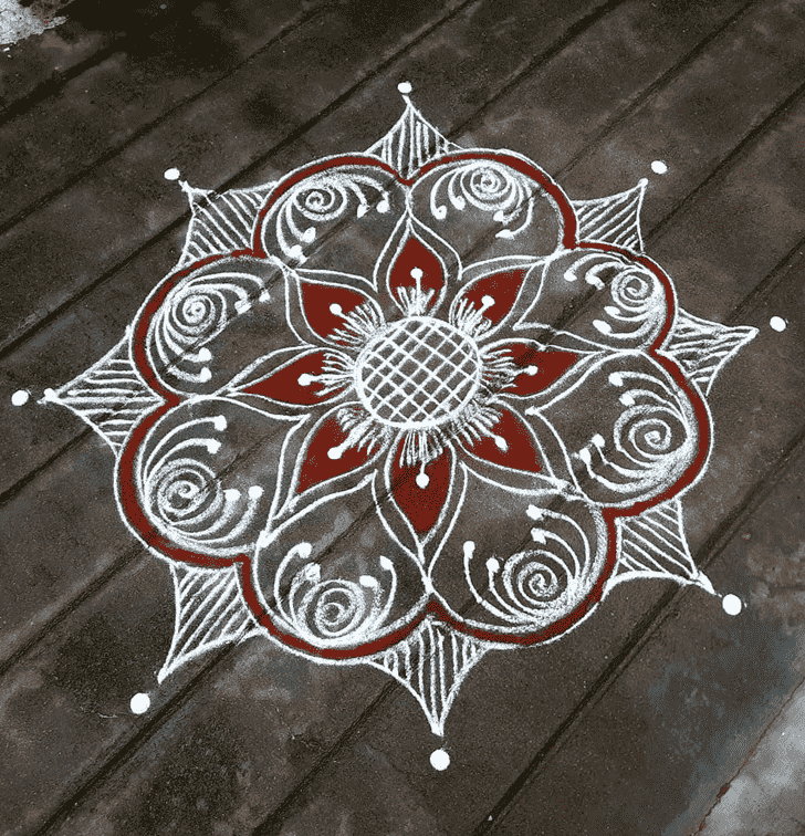 Dazzling Indira Ekadashi Rangoli