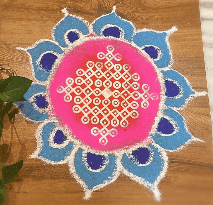 Delicate Indira Ekadashi Rangoli