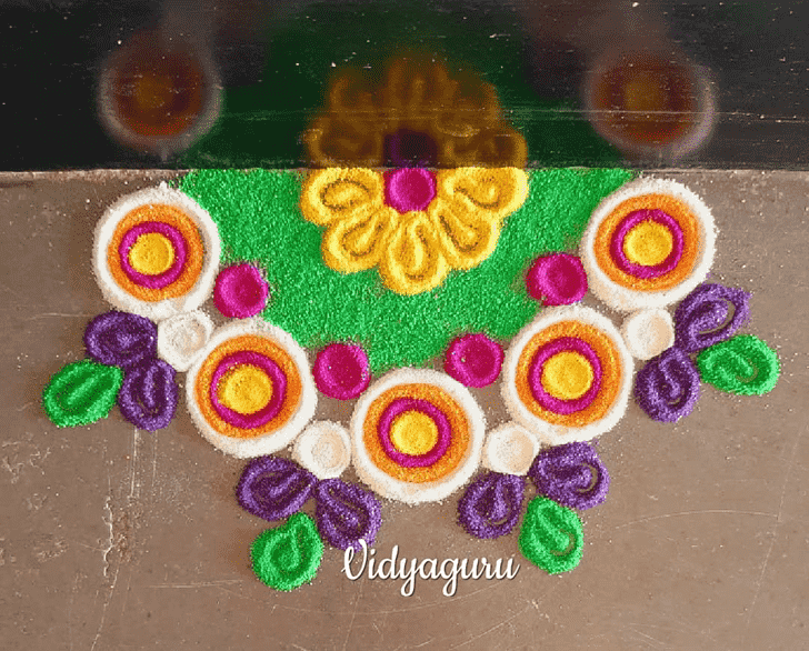 Grand Indira Ekadashi Rangoli