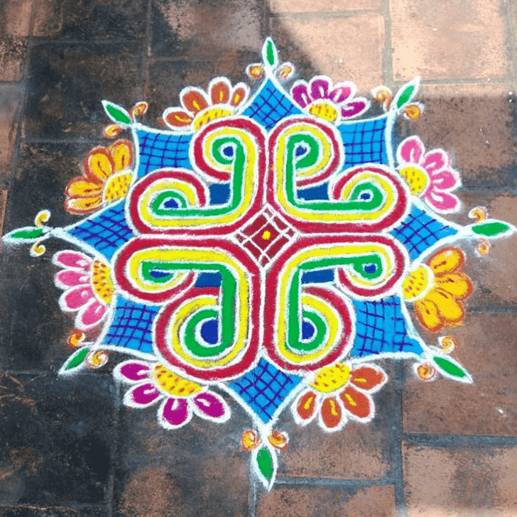 Mesmeric Indira Ekadashi Rangoli