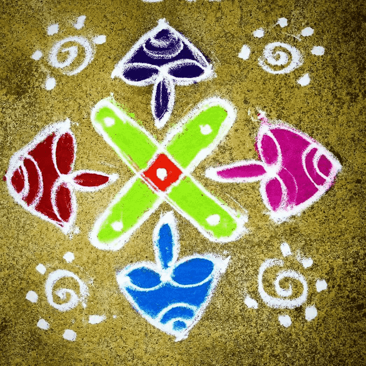 Ravishing Indira Ekadashi Rangoli