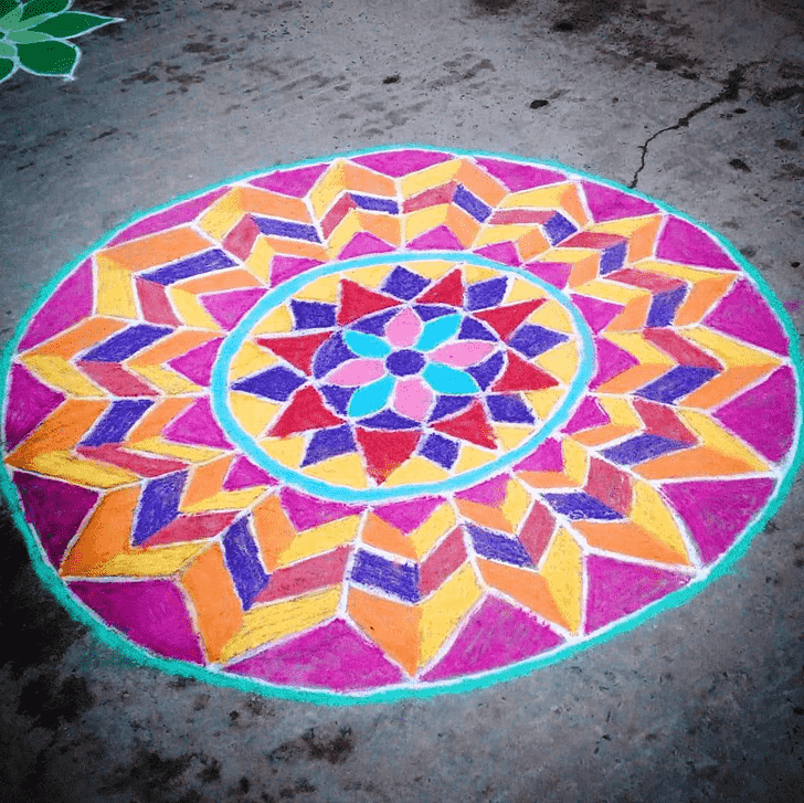 Slightly Indira Ekadashi Rangoli