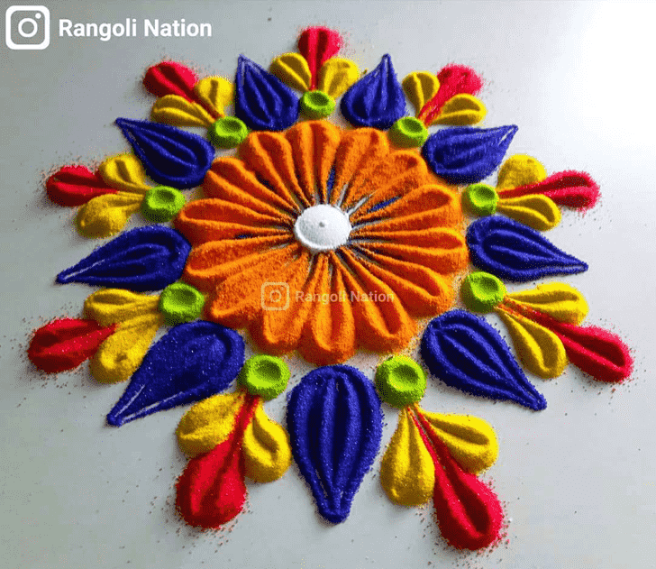 Wonderful Indira Ekadashi Rangoli Design