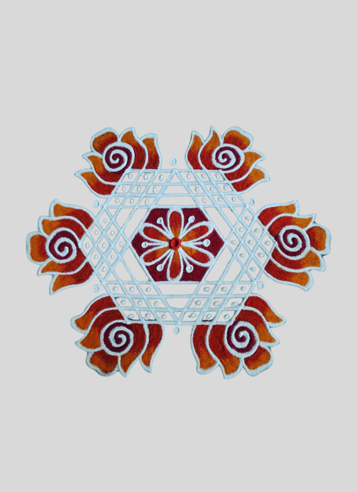 Delicate Indoor Rangoli