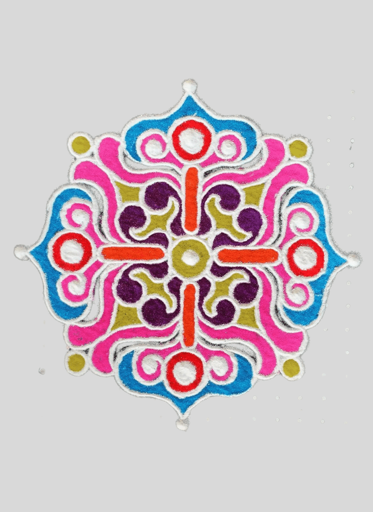 Enthralling Indoor Rangoli