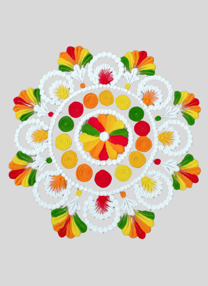 Exquisite Indoor Rangoli