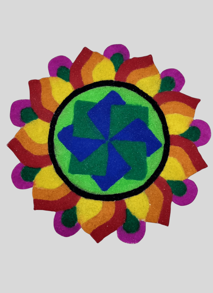 Inviting Indoor Rangoli