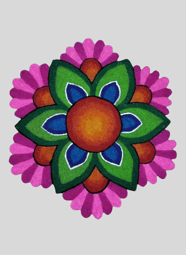 Mesmeric Indoor Rangoli