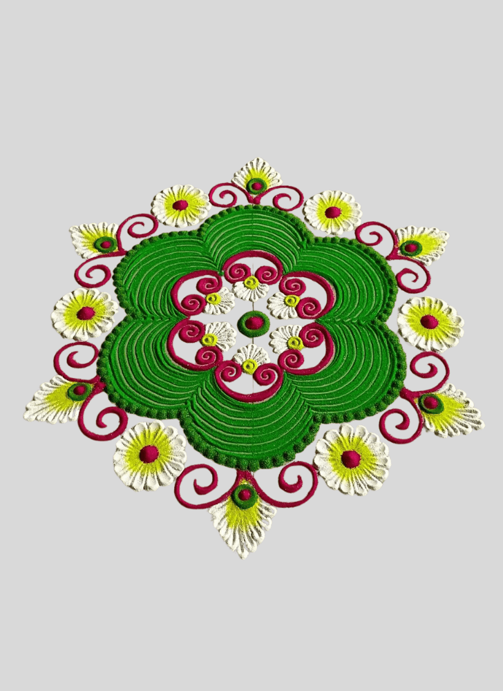 Superb Indoor Rangoli