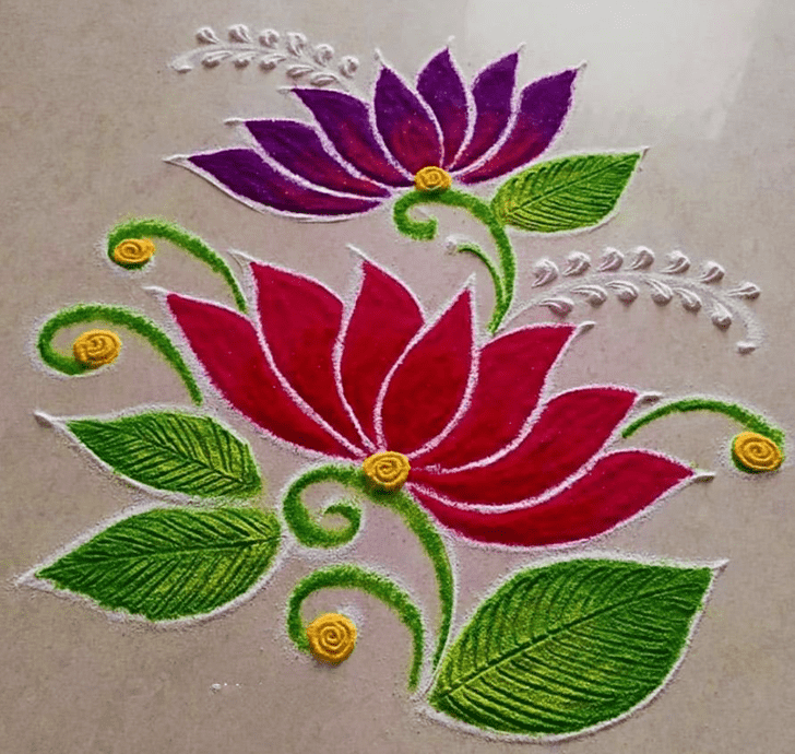 Delightful Interesting Rangoli