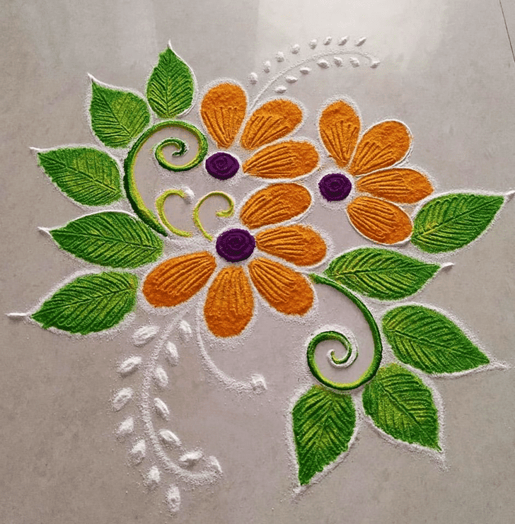 Interesting Rangoli