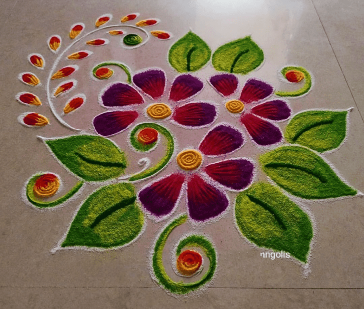 Enthralling Interesting Rangoli