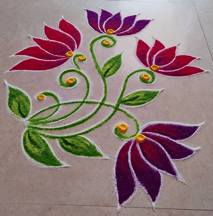 Fascinating Interesting Rangoli