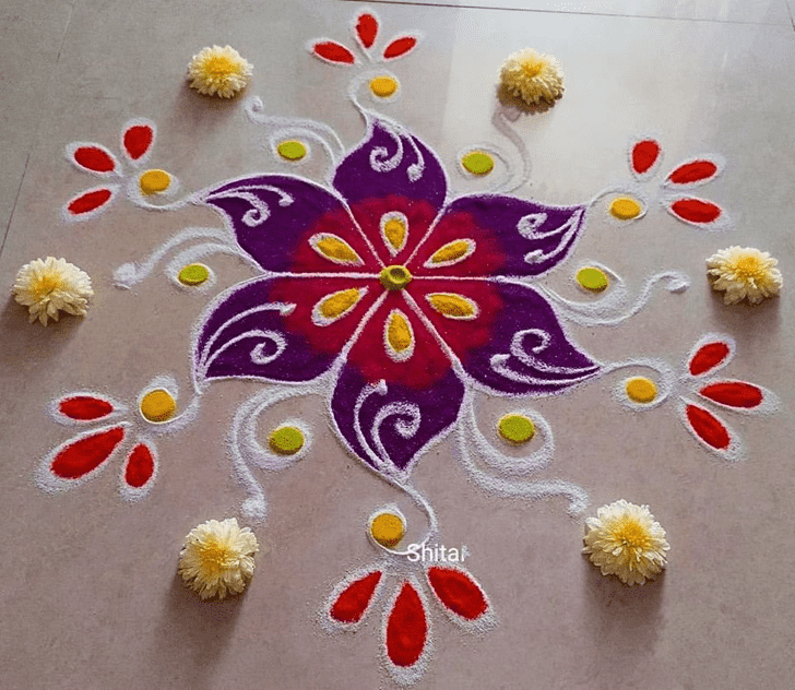 Fine Interesting Rangoli