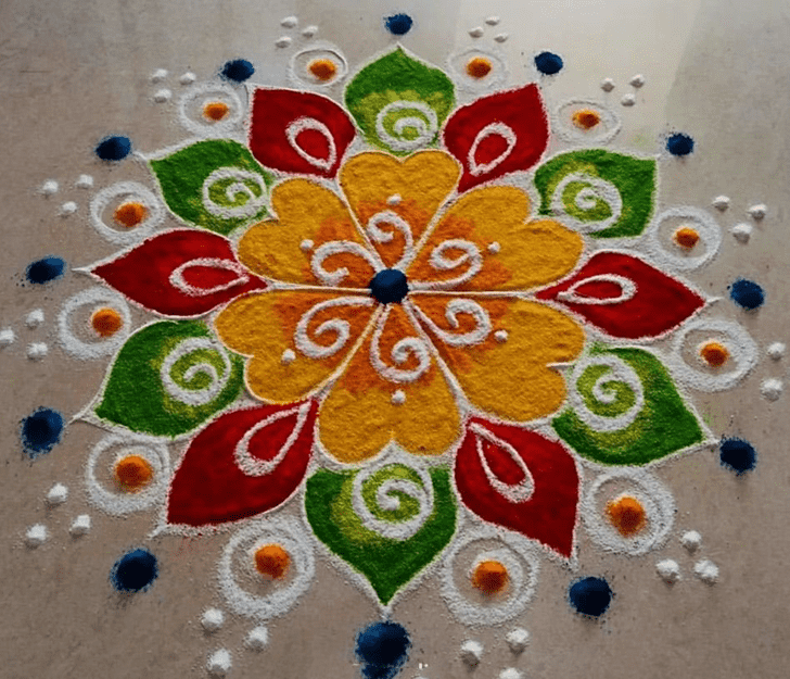 Grand Interesting Rangoli