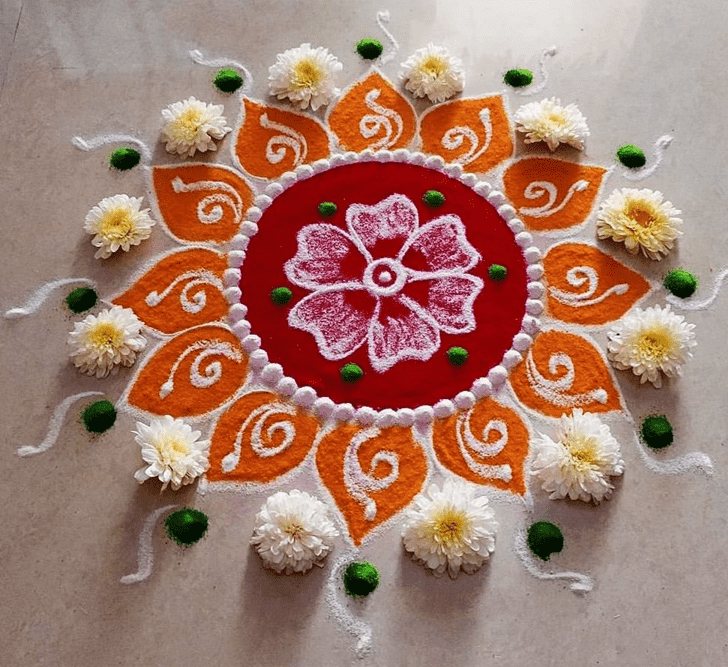 Ideal Interesting Rangoli