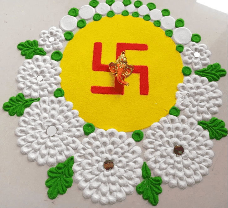 Shapely Interesting Rangoli