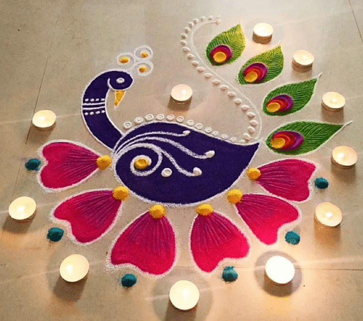 Wonderful Interesting Rangoli Design