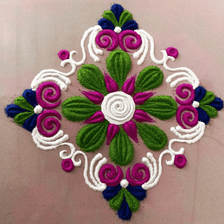 Delightful Italy Rangoli