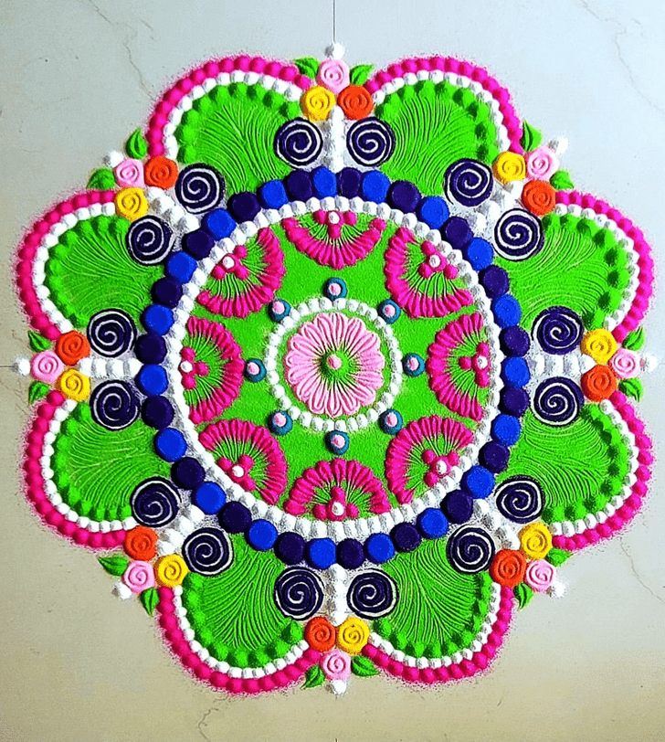 Pleasing Italy Rangoli