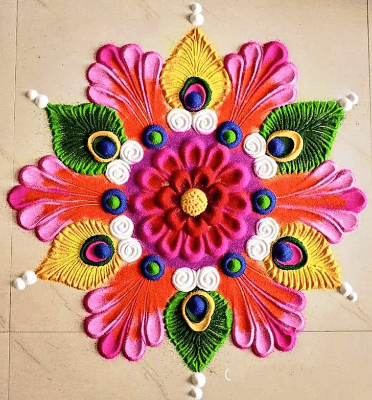 Splendid Italy Rangoli